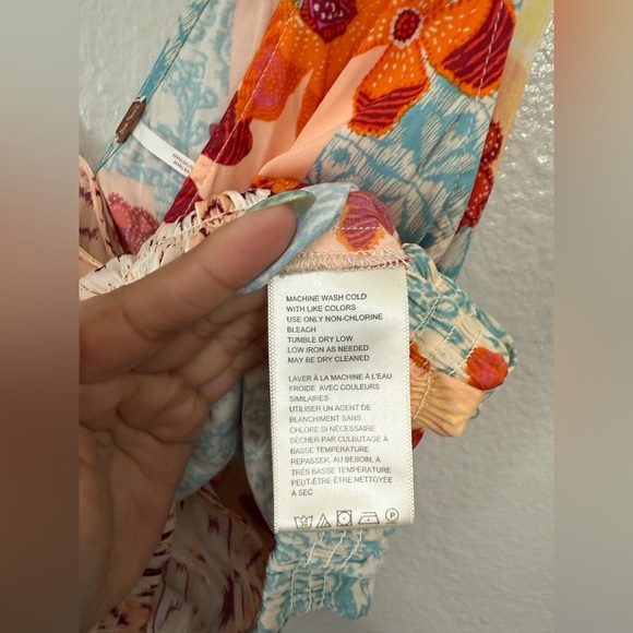 Free People Tied To You Tank In Tropical Combo - Picture 8 of 11